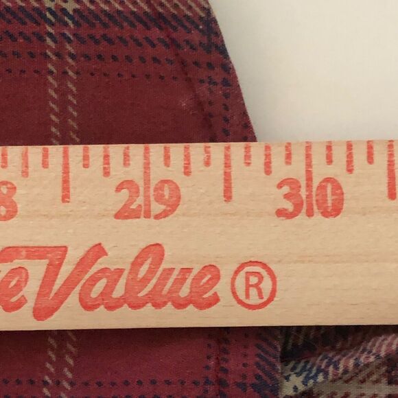 Haband Shirt Mens XL Red Plaid Pearl Snap Western Cowboy Rodeo - Picture 6 of 7